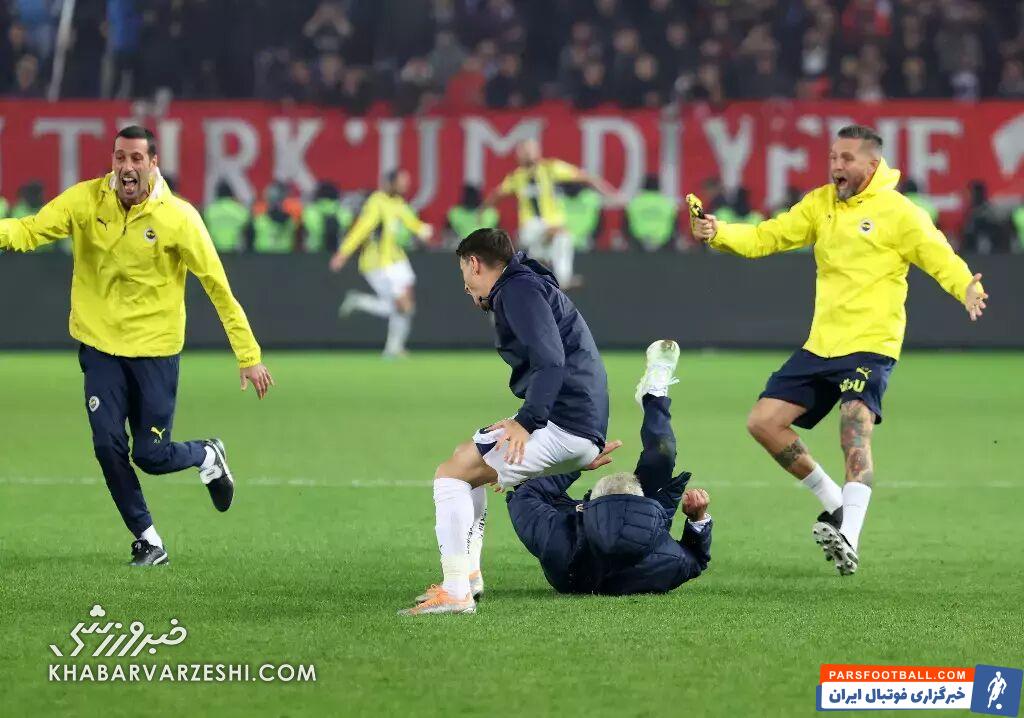 تصاویر| مورینیو در ترکیه دیوانه شد/ شادی عجیب آقای خاص در دقیقه ۱۰۲