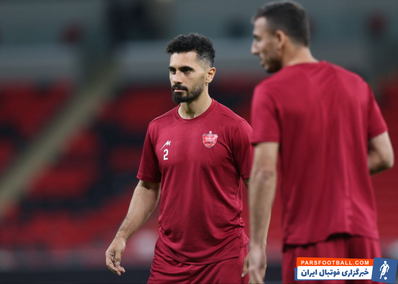 بستری شدن ۲۴ ساعته امید عالیشاه کاپیتان پرسپولیس بخاطر ضربه شدید به سرش