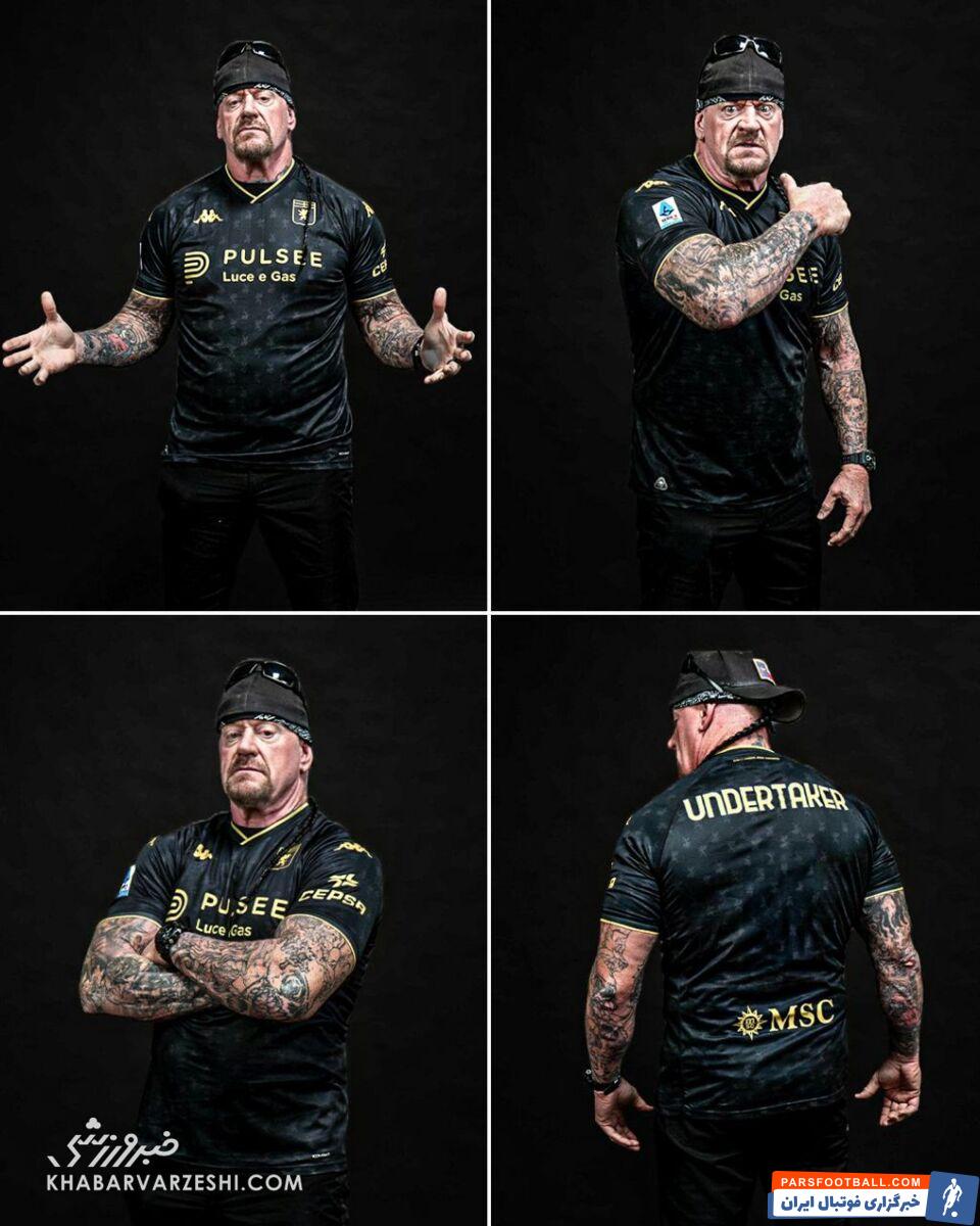 رونمایی از لباس تیم ایتالیایی با حضور آندرتیکر +عکس