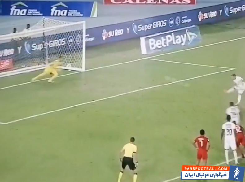 جنجال بزرگ در کلمبیا: پنالتی‌زن به دروازه‌بان آمار داد! +عکس