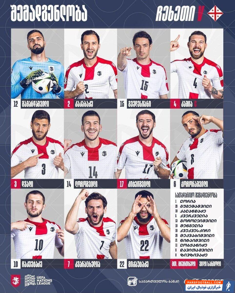 گولسیانی در ترکیب گرجستان فیکس شد