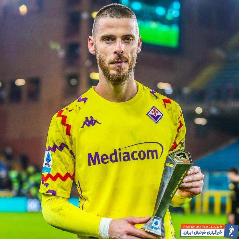 دخیا بهترین بازیکن دیدار فیورنتینا - جنوا سری آ ایتالیا 