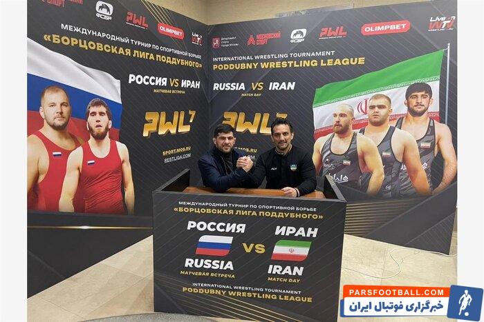 دبیر در جمع بزرگان کشتی روسیه