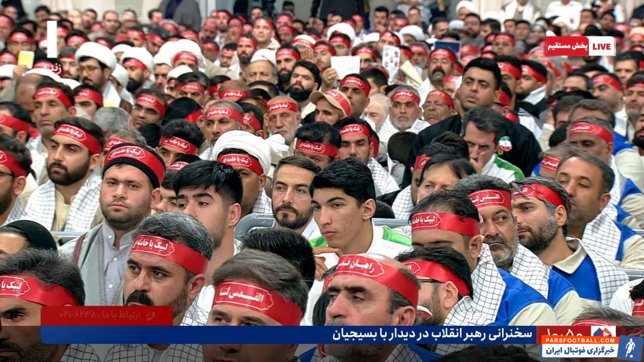 حضور المپیکیهای تکواندو در دیدار با رهبر انقلاب