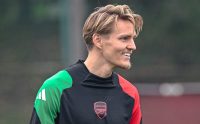 اودگارد ؛ تصویر بازگشت مارتین اودگارد به تمرینات گروهی آرسنال