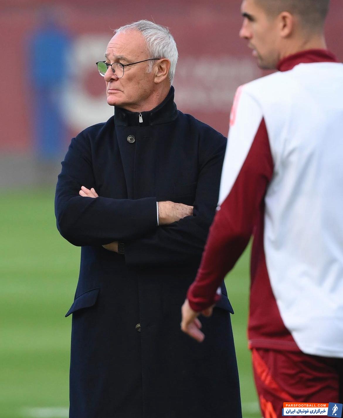 رم ؛ تصاویر اولین تمرین آاس رم زیر نظر رانیری سرمربی جدید