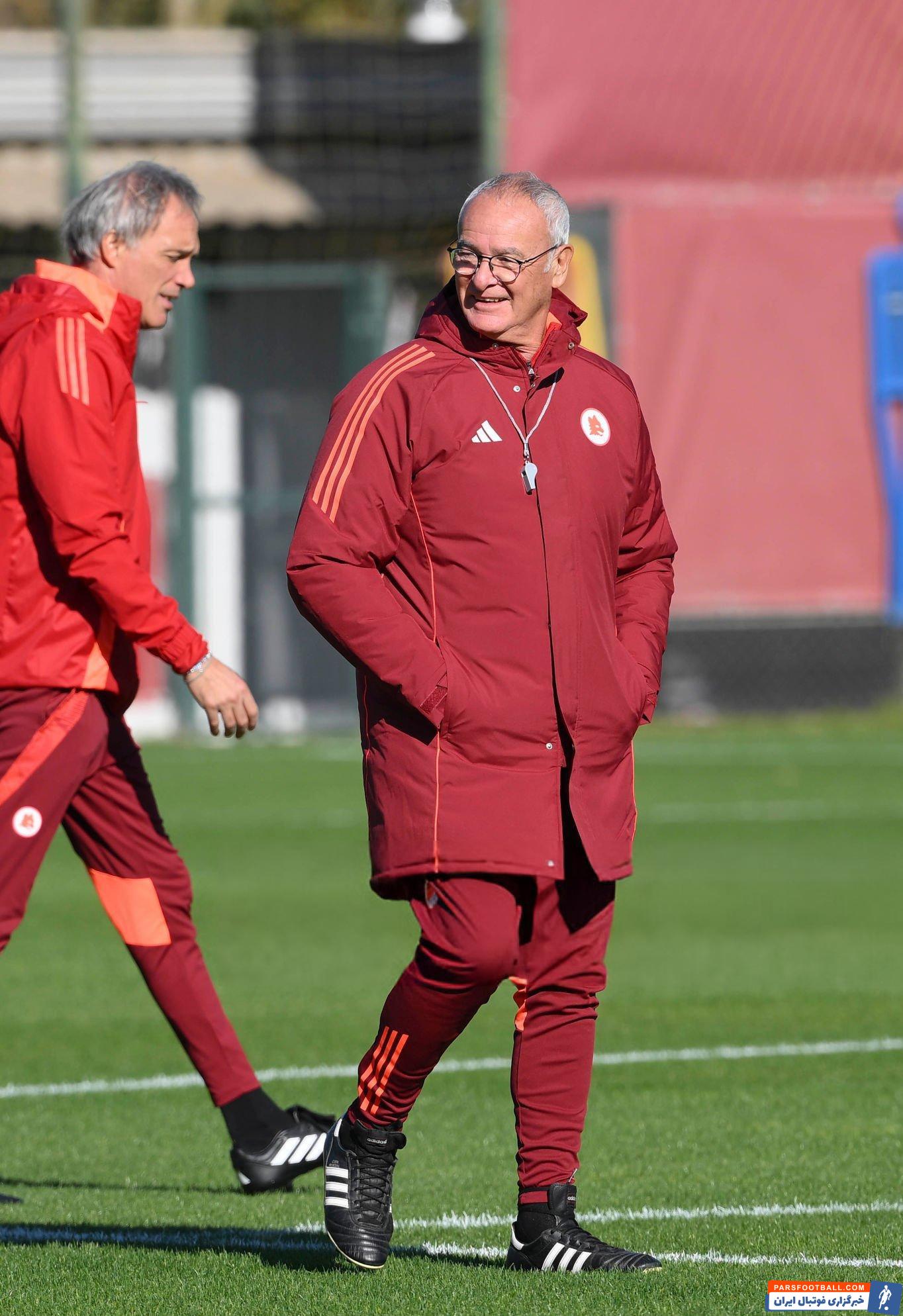 رم ؛ تصاویر اولین تمرین آاس رم زیر نظر رانیری سرمربی جدید