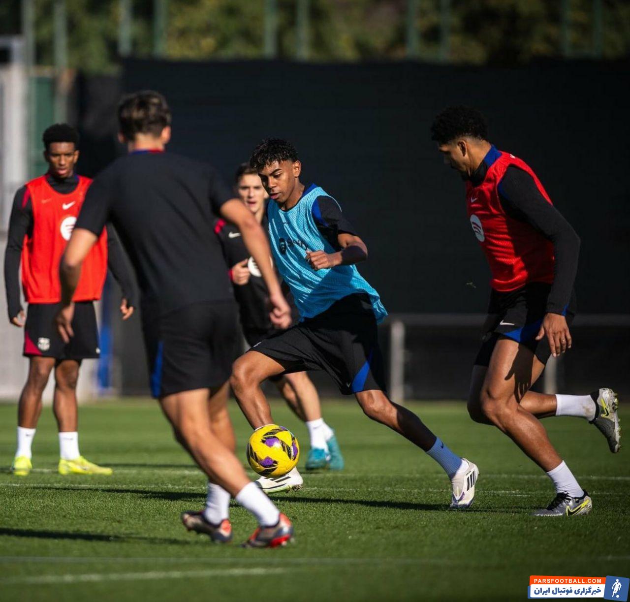 یامال ؛ بازگشت یامین یامال به تمرین بارسلونا پس از بهبودی از مصدومیت