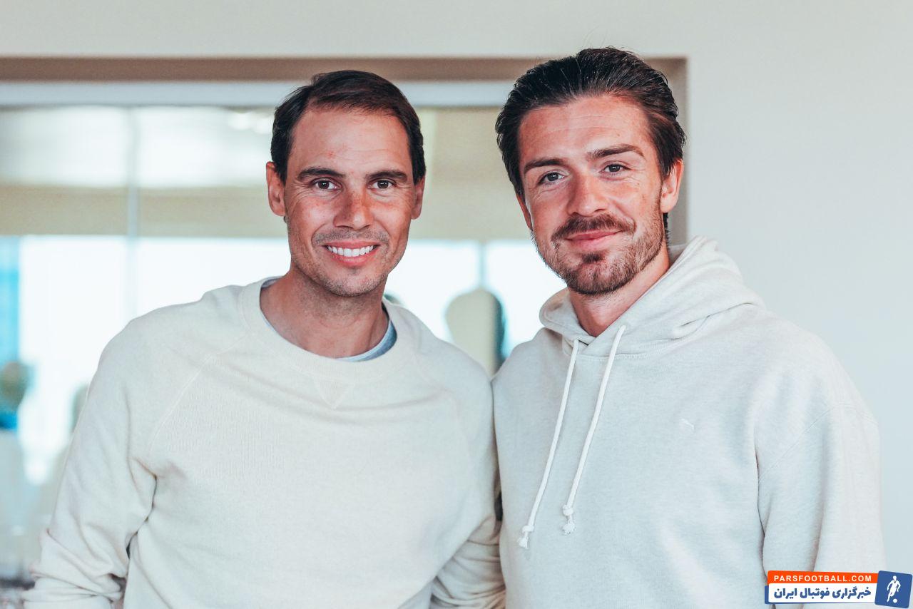 نادال ؛ تصاویر حضور رافائل نادال اسطوره تنیس در باشگاه منچسترسیتی 