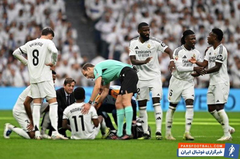 رودریگو ؛ تصویر اشک های رودریگو پس از مصدومیت در دیدار با اوساسونا