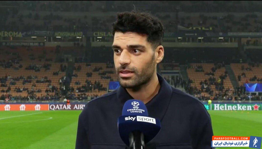 مهدی طارمی مهاجم اینتر میلان: از زمانی که من گل زده باشم، زمانی خوبی می‌گذرد