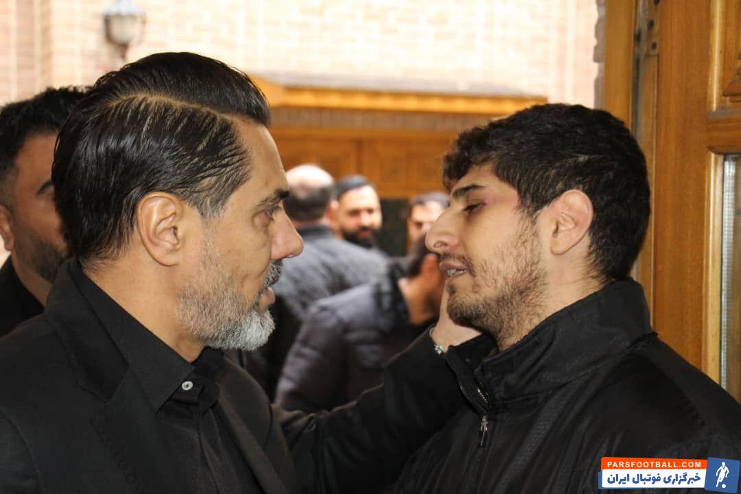 بزرگان پرسپولیس در مراسم ختم بانوی هوادار، درویش با پروین آمد