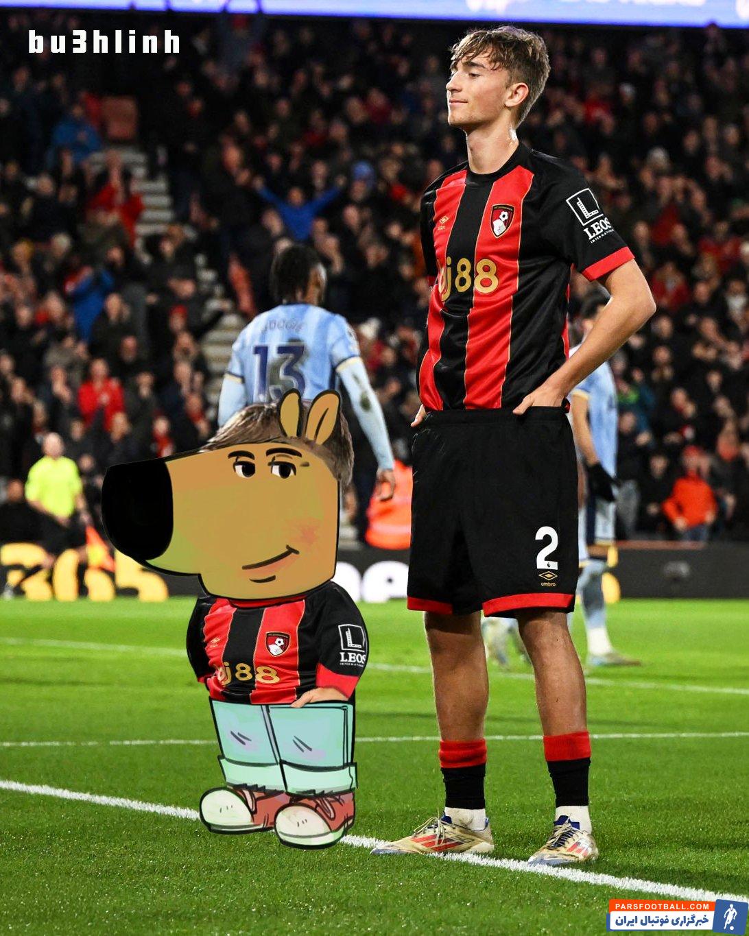 تاتنهام ؛ خوشحالی دین هویسن به سبک Meme معروف «چیل گای»