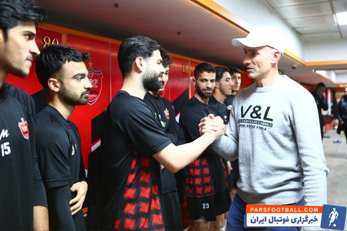 خداحافظی گاریدو با سرخپوشان در محل تمرین