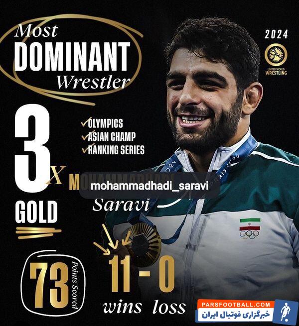 عکس|قهرمان ایرانی انتخاب جهانی/ ستاره کشتی فرنگی بر بام دنیا