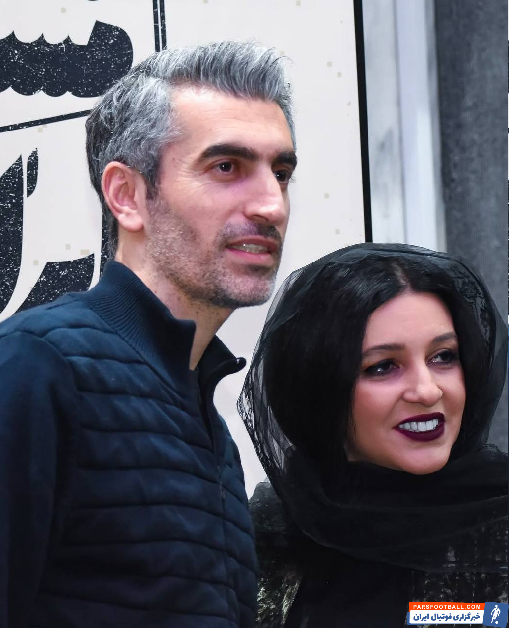 عکس| مجتبی جباری و همسرش در یک مراسم فرهنگی