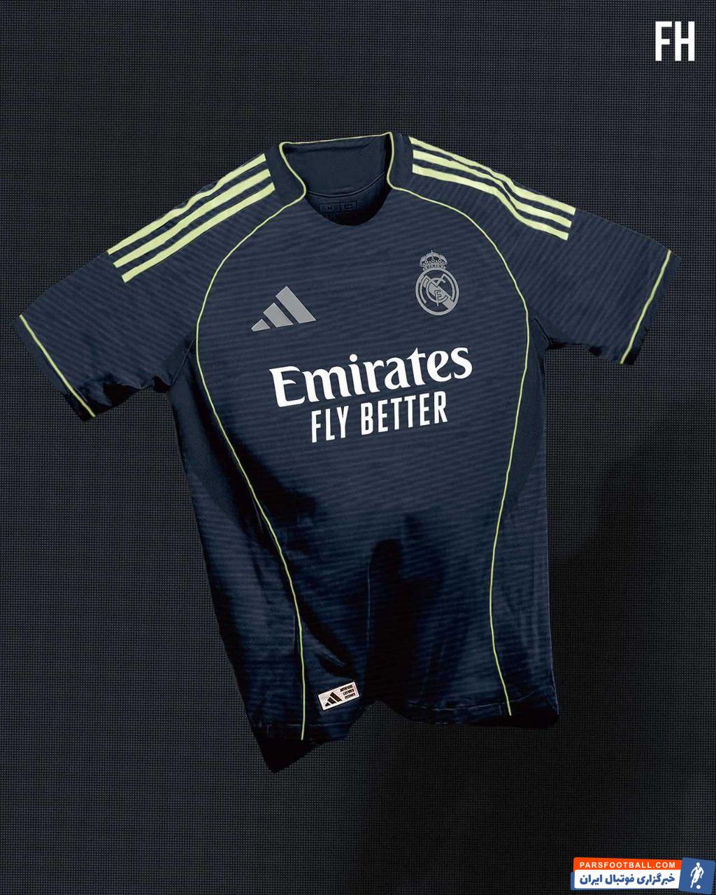 رئال مادرید ؛ طرح پیراهن باشگاه رئال مادرید برای کیت دوم فصل 2025/2026