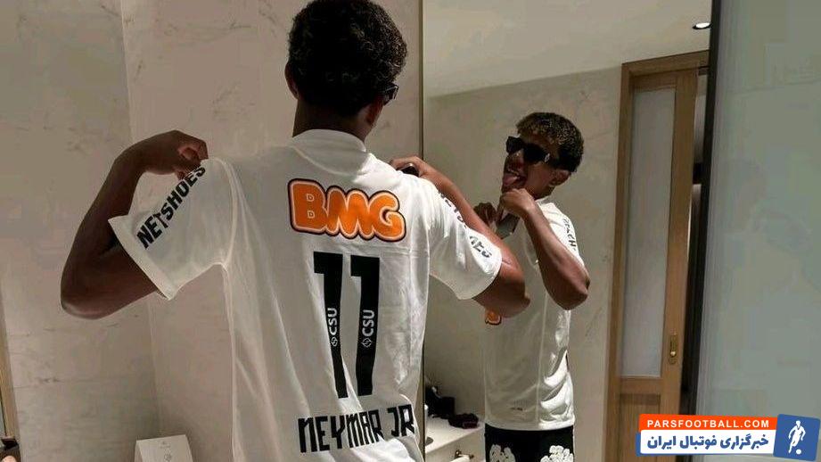 گلوب ساکر ؛ دیدار یامال ستاره جوان بارسلونا با نیمار در مراسم گلوب ساکر ۲۰۲۴