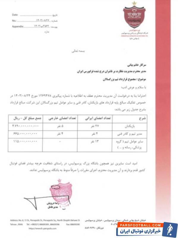 پشت پرده قرارداد نجومی پرسپولیس با مربی ۳۶ هزار دلاری