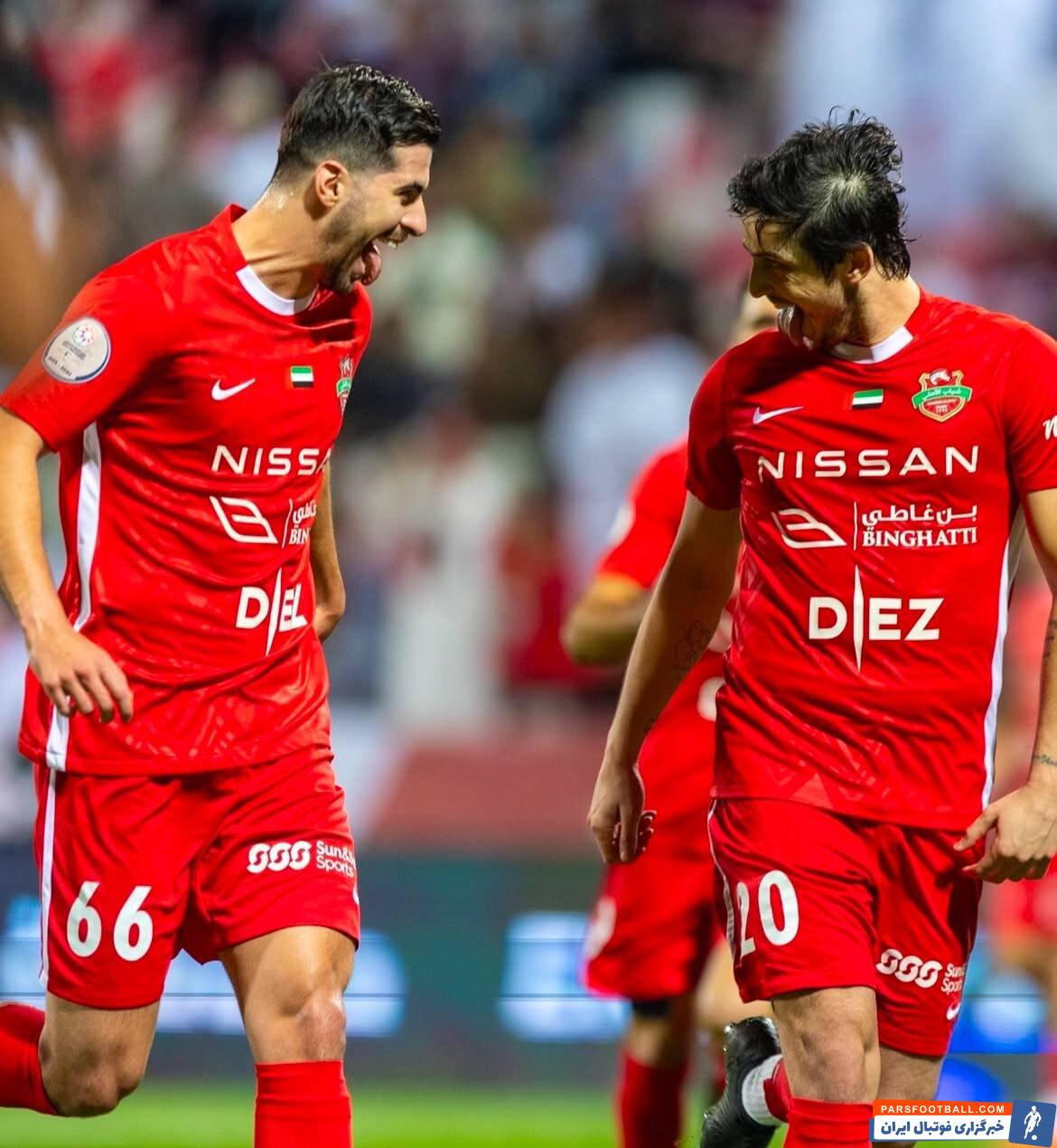 عکس | پیروزی شباب‌الاهلی با درخشش ایرانی‌ها؛ جشن ویژه سردار و عزت‌اللهی مقابل النصر