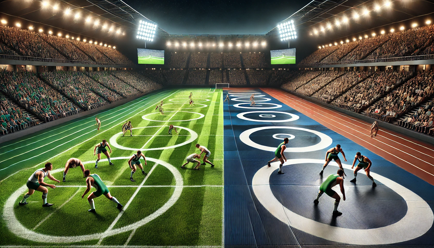 فواید کشتی برای بازیکنان فوتبال، تقویت قدرت و تکنیکهای دفاعی