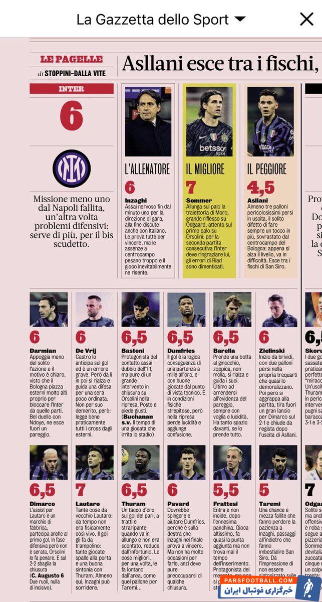 نمره ضعیف به طارمی/ روزنامه ایتالیایی: طارمی یک ورزشگاه را عصبانی کرد