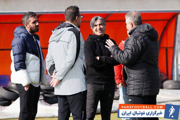 مهمان ویژه تمرین تراکتور و عکس خاص با چند پرسپولیسی + تصاویر