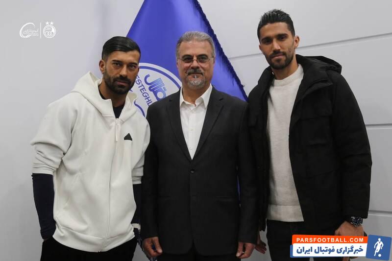 آشتی‌کنان رضاییان و حسینی در حضور یک مدیر +عکس