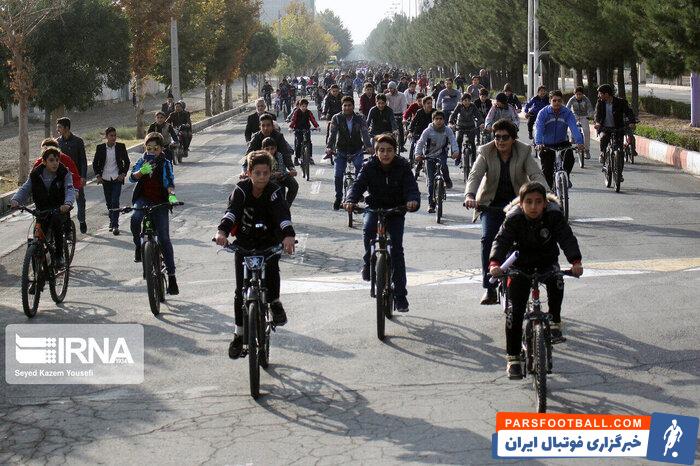 افزون بر هزار دوچرخه سوار مازندرانی در هفته هوای پاک رکاب زدند+فیلم