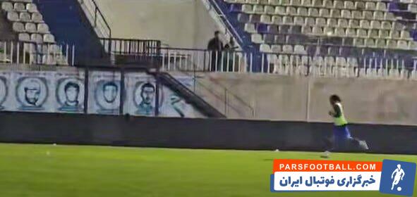 اعتراض به نیمکت نشینی به سبک رامین رضاییان؛ تمرین انفرادی!