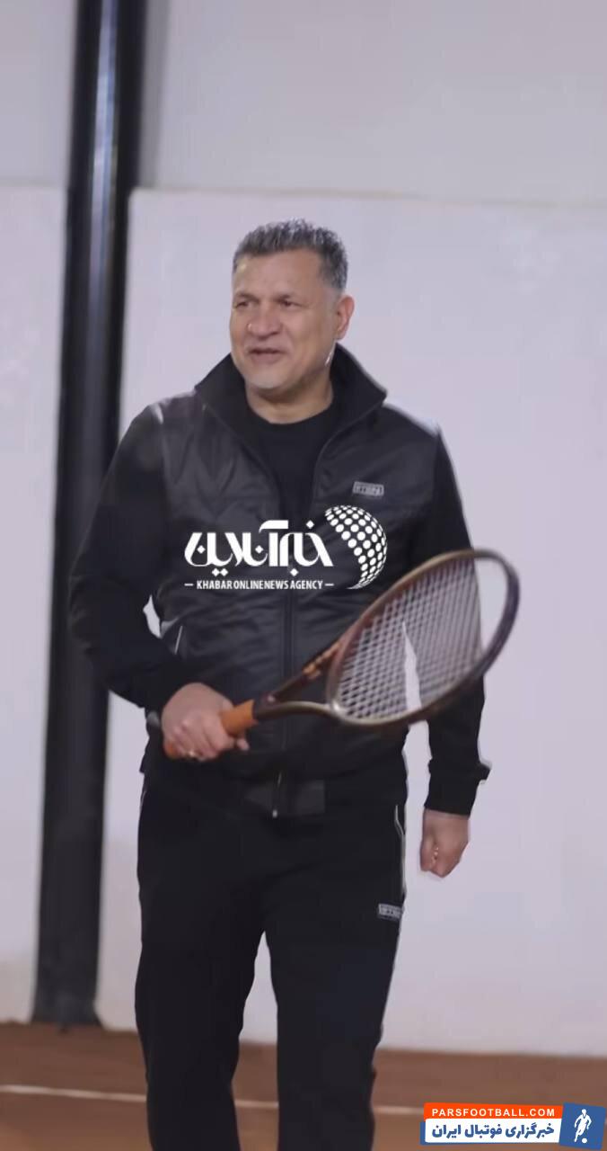 عکس | علی دایی تنیسور شد