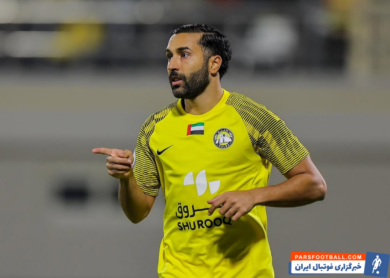 النصر ؛ سامان قدوس روی پوستر النصر برای دیدار برابر کلباء در لیگ امارات