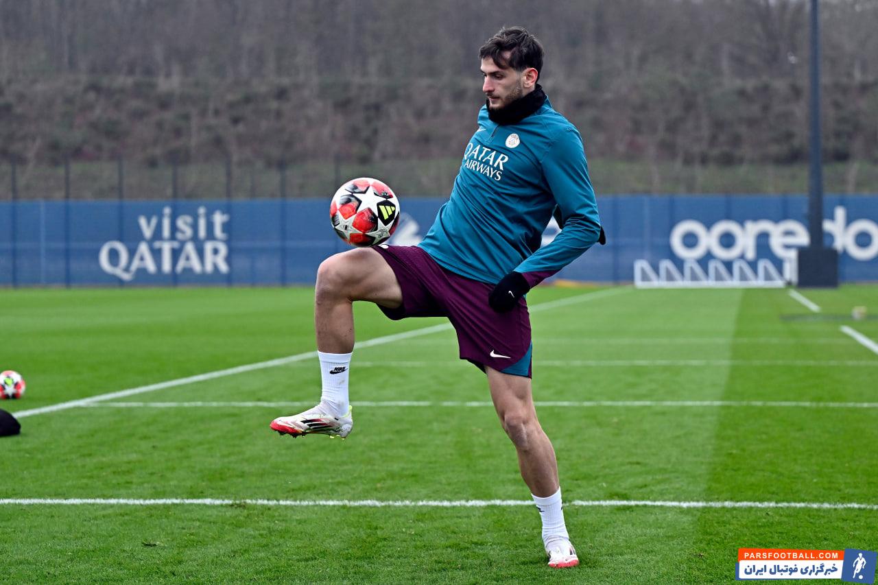 کواراتسخلیا ؛ خویچا کواراتسخلیا در تمرین پاری سن ژرمن