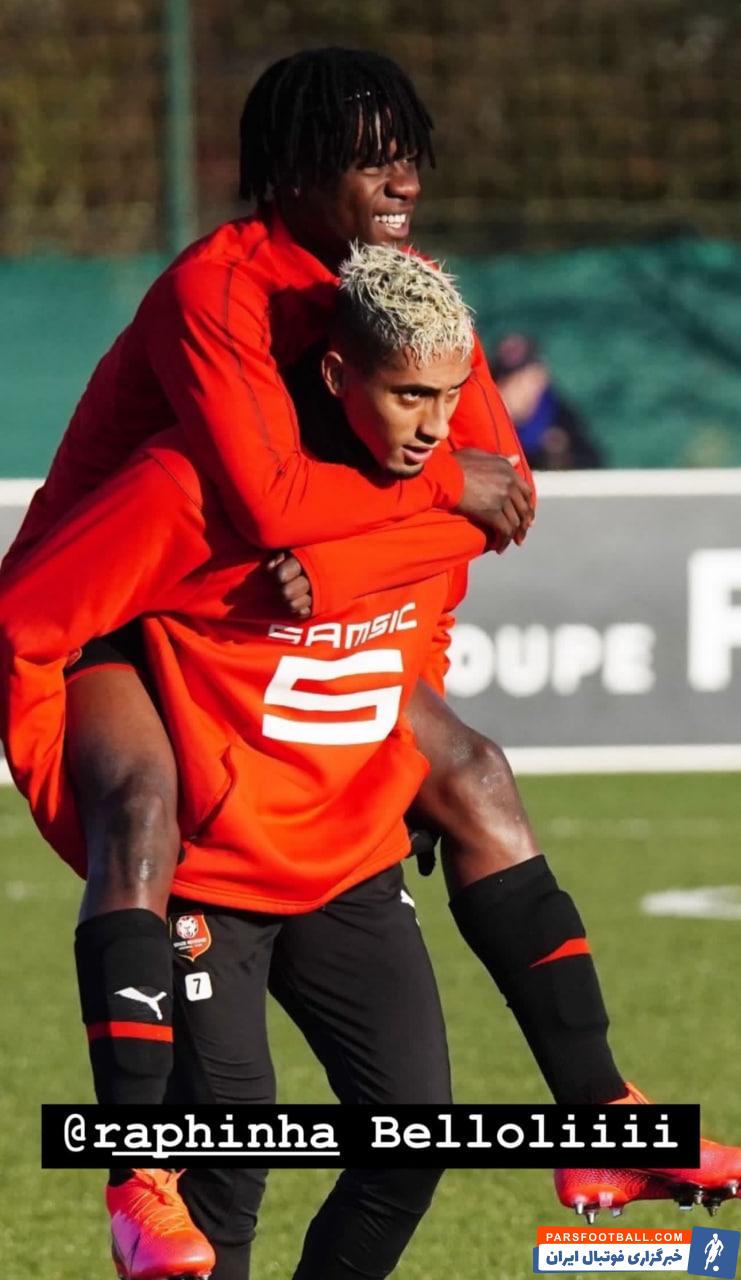 کاماوینگا و رافینیا در فصل 20-2019 در تیم رن فرانسه