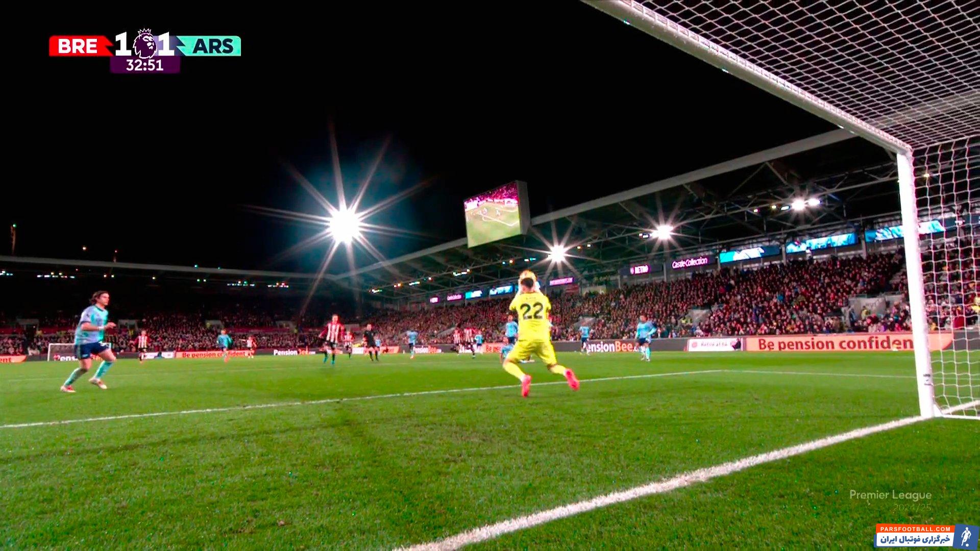 آرسنال ؛ سیو دیدنی داوید رایا در دیدار برابر برنتفورد پس از اشتباه وحشتناکش