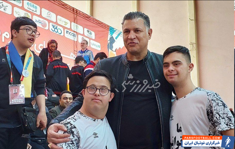 عکس| پا به توپ شدن فرشته‌ها در حضور علی دایی و عادل فردوسی‌پور