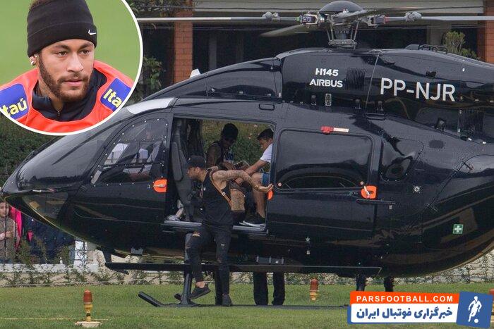 حضور در تمرین سانتوس با بالگرد؛ نیمار دوباره تیتر یک اخبار شد!+ عکس