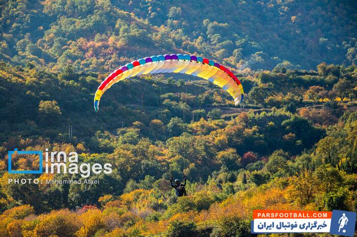 پرواز ۷۰۰ خلبان پاراگلایدر بر فراز آسمان زنجان