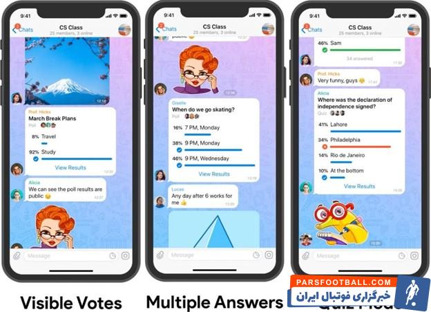 ایجاد نظرسنجی در تلگرام