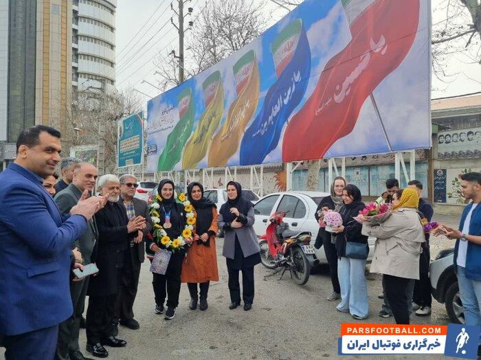 استقبال از قهرمان تیراندازی آسیا در ساری
