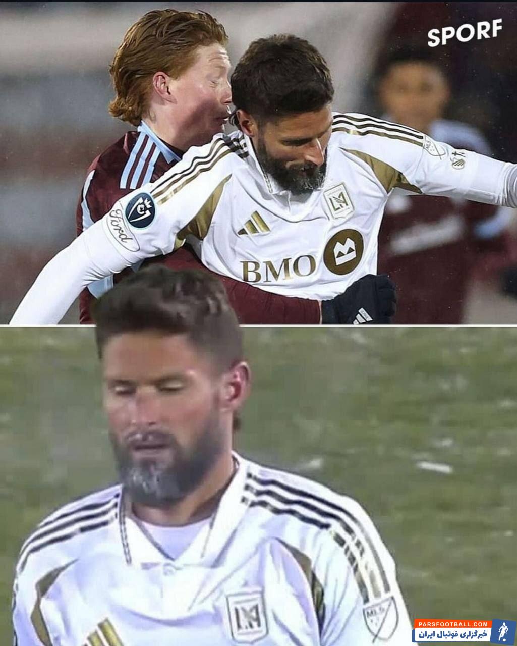 عکس| سرمای عجیب در آمریکا؛ ریشهای اولیویه ژیرو، یخ بست!