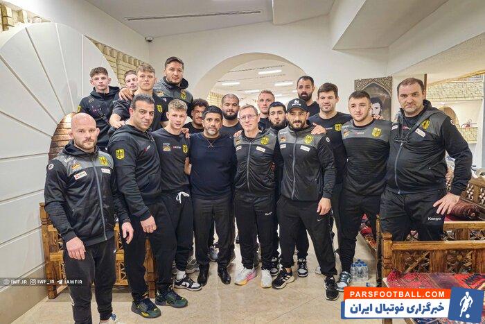 حضور تیم کشتی آزاد آلمان در خانه کشتی تهران