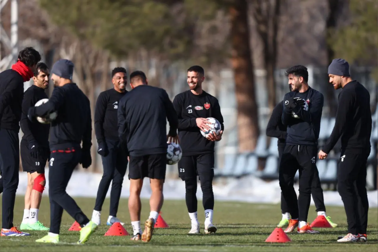 تمرین شاداب پرسپولیس پیش از شهرآورد