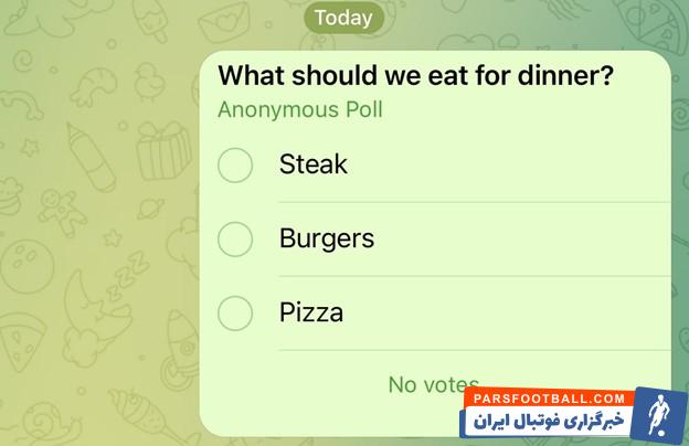 ایجاد نظرسنجی در تلگرام