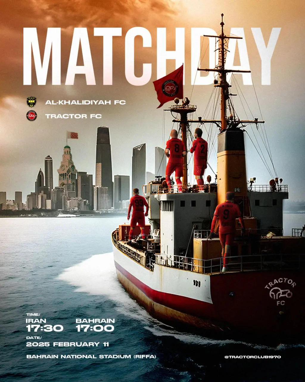 تراکتور از پوستر دیدار مقابل الخالدیه بحرین در لیگ قهرمانان آسیا رونمایی کرد