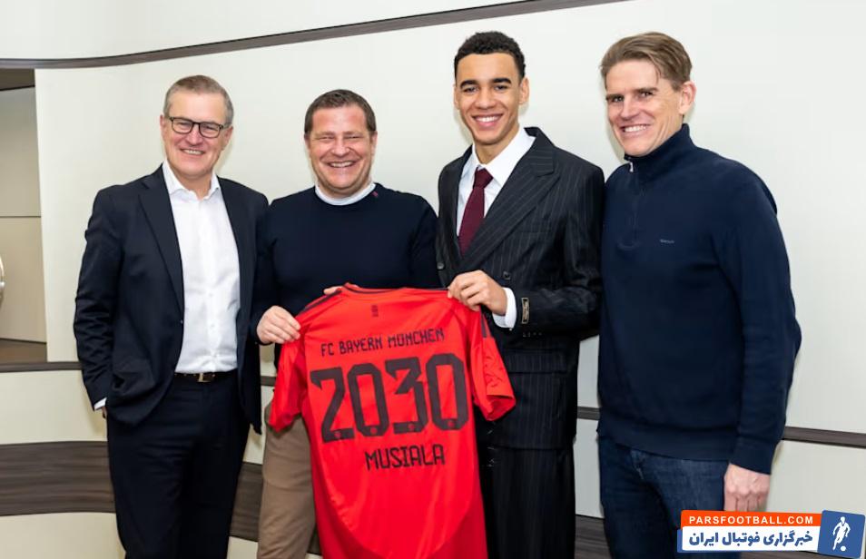 تمدید قرارداد جمال موسیالا ستاره و ملی پوش 21 ساله آلمانی با بایرن تا ژوئن 2030