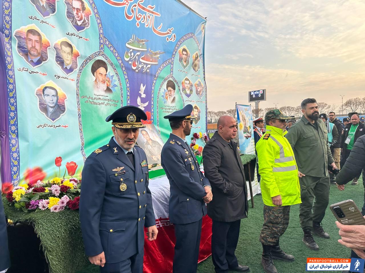 پرسپولیس ؛ تصاویری از گرامیداشت یاد شهید بلوخانی قبل از آغاز دیدار پرسپولیس-گل گهر