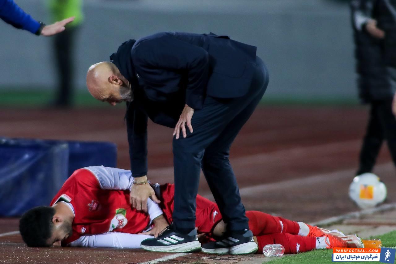 پرسپولیس ؛ استفانو پیولی در دیدار مقابل پرسپولیس پیگیر وضعیت محمد خدانبده لو شد