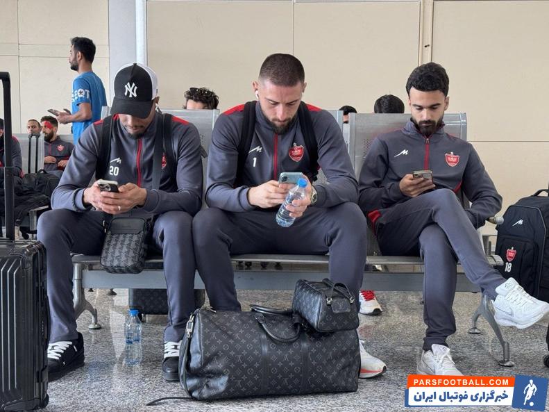 پرسپولیس ؛ کاروان پرسپولیس در فرودگاه اهواز آماده پرواز به سمت ریاض 