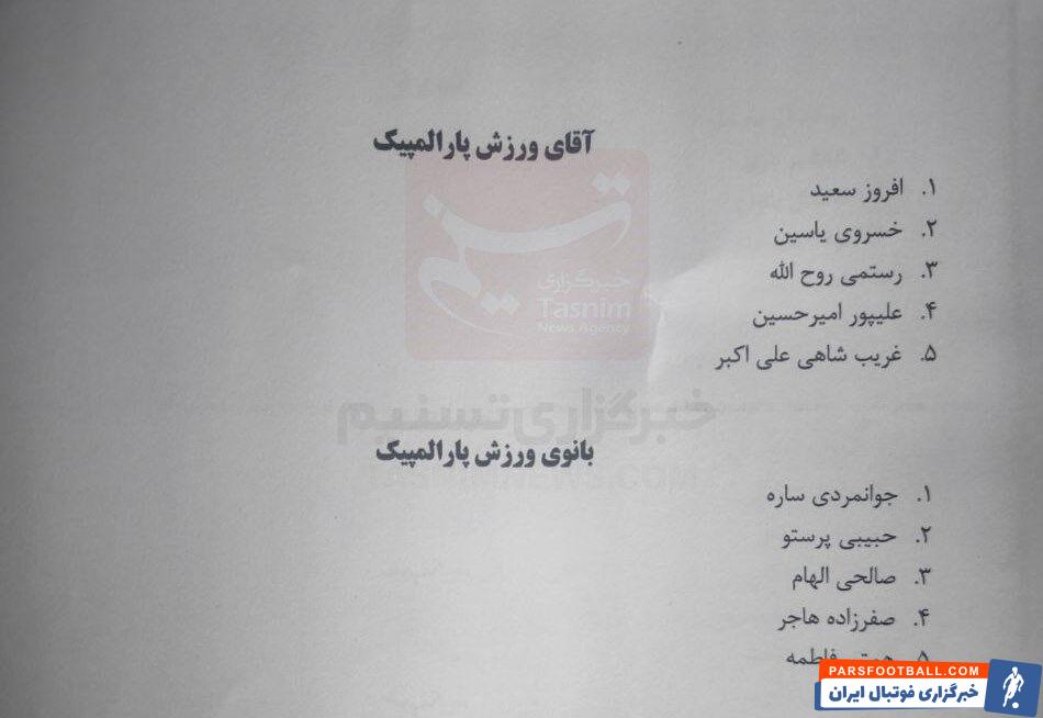 نامزدهای برترین ورزشکاران سال ۱۴۰۳ اعلام شدند